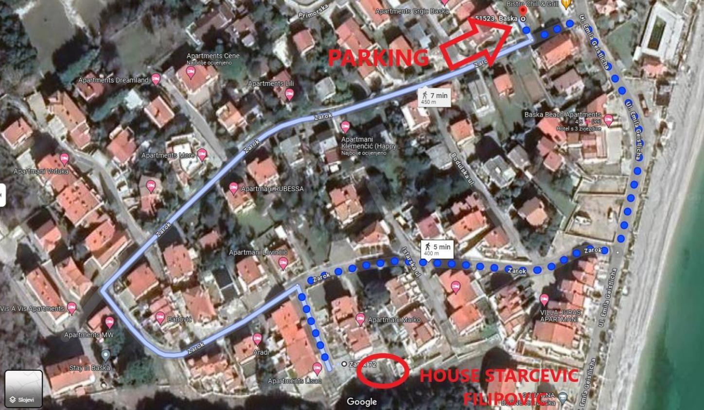 Apartment Starcevic Filipovic Baška Eksteriør billede